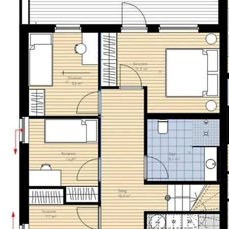 Апартаменты Familyhome For 6 People - 3 Bedrooms - 10min From Center